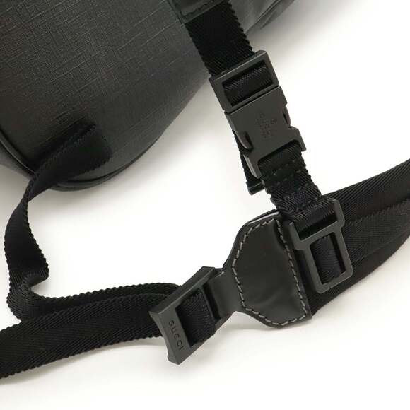 GUCCI Authentic Black Leather Backpack - Picture 6 of 9